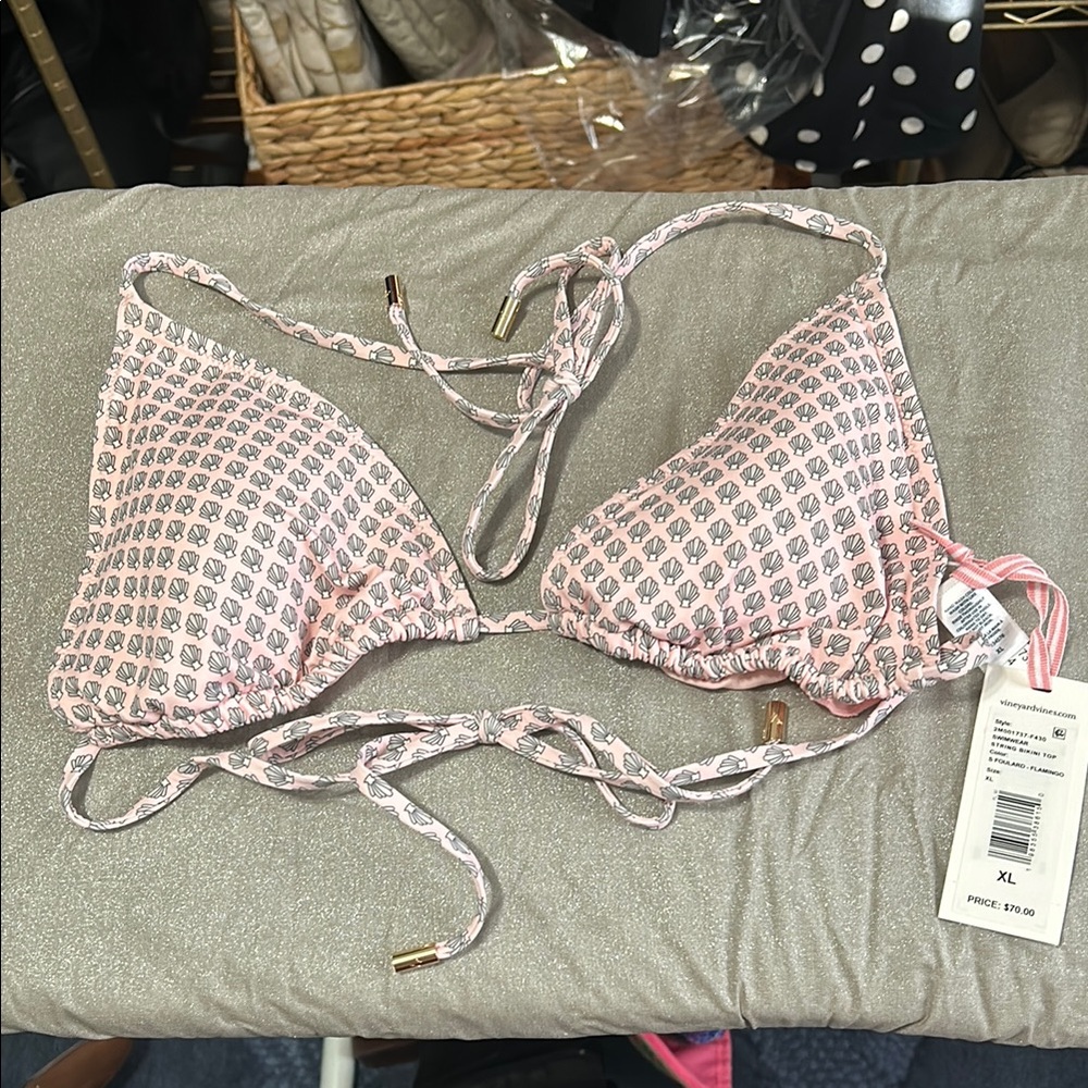 Vineyard Vines Pink Bikini Top